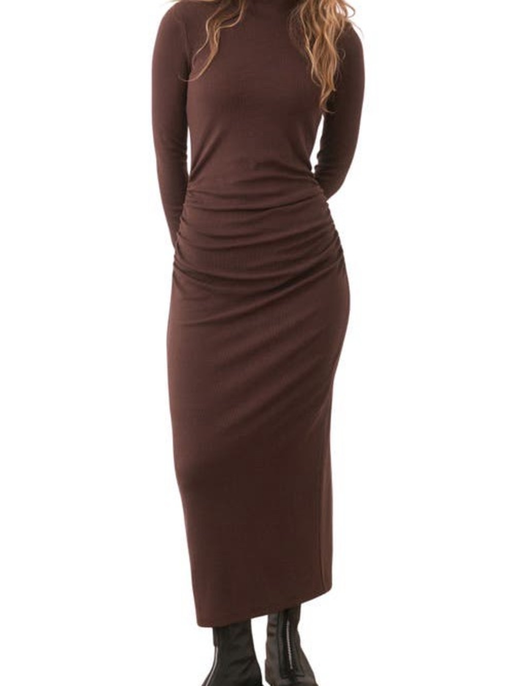 Marine Layer Knit Brown Maxi Midi Dress